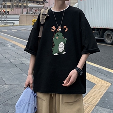 Q11037-P30春夏季七分袖t恤男大码五分袖男短袖中袖，男装T恤，电商A040