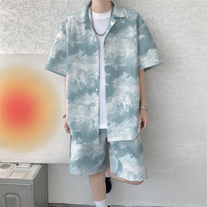 ！2026夏季新款男士短袖衬衫套装百搭时尚一套CSTZ001特P55图片
