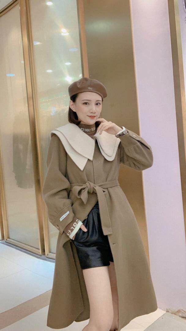 冬季新款双面羊绒大衣，女装，锦雅