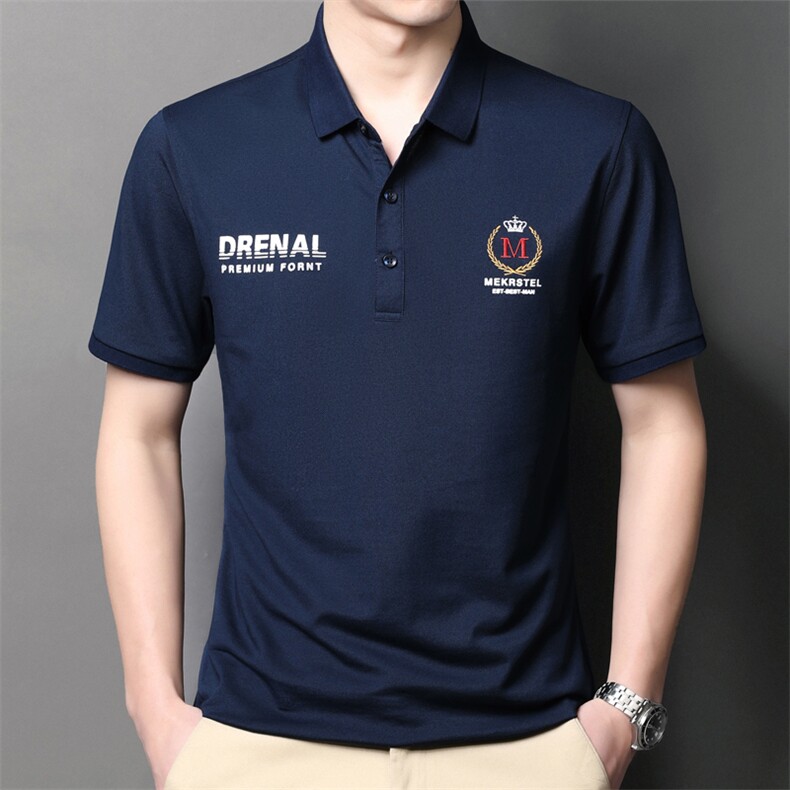 POLO衫男上衣半袖男装衣服男士体恤衫T恤潮牌休闲翻领爸爸短袖男,男装T恤,电商B212（原钱塘6029）