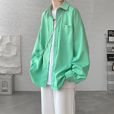 现货A059-CS10056-特P32控58多巴胺颜色情侣衬衫大码高品质，男装衬衫，电商A059