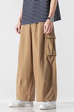 夏大码中性男女日系工装裤港风宽松休闲裤直通阔腿裤潮K162/P65，男装休闲裤，电商A221A