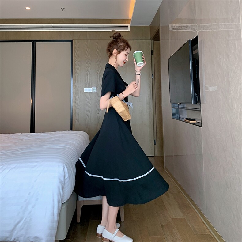 【现货】2021夏季新款法式复古连衣裙255-2031-P105控158,女装连衣裙,浙宝288（原255）