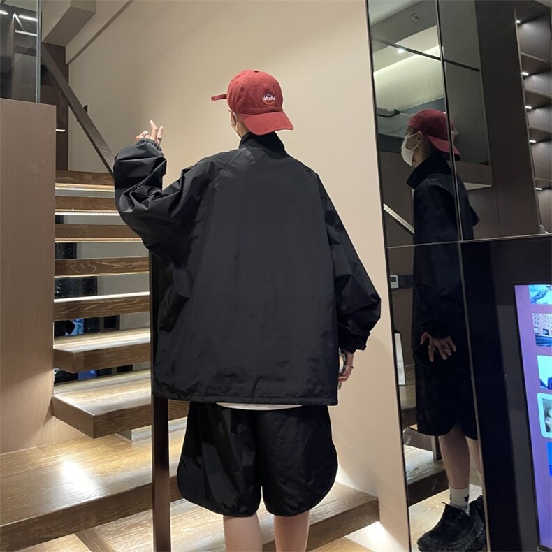 防晒衣套装半拉链钓鱼服外套短裤两件套抖音TZ68310B-2-P80,男装牛仔裤,星座310B-2