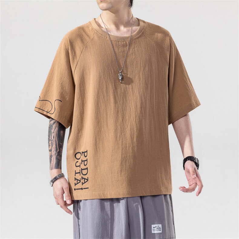 2021夏季新款日系大码男风老鼠印花短袖亚T恤T190-P28,男装T恤,电商A001