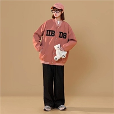 2025春季新品男夹克外套棒球服情侣款时尚棒球服港风宽松上衣男女，男装夹克，星座1210-1