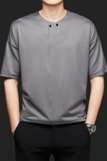 M50039限价258元夏季男士圆领短袖宽松休闲体恤青年t恤P150，男装T恤，电商B360
