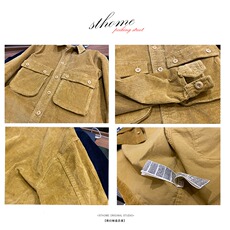 春秋季新款条绒灯心绒美式秋款外套夹克复古机车衬衫LSX628P59，男装夹克，星座1013-5