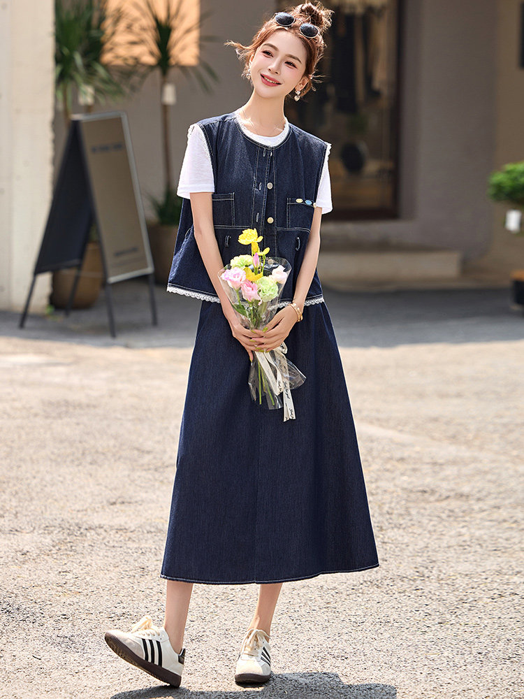 小香风时尚套装裙女2025夏季爆款高级感气质显瘦休闲搭配两件套潮,商品下架区,罗腾