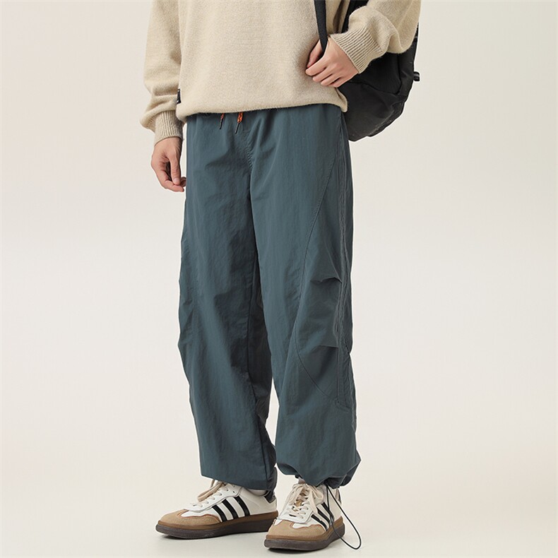 2025冬季新款男装日系宽松加绒加厚运动休闲棉裤束脚卫裤P966-F87图片