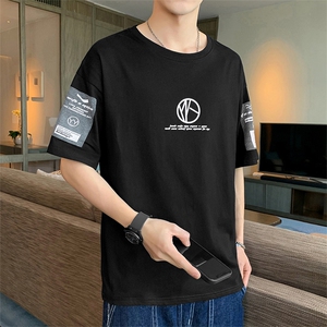 短袖t恤店主风男士圆领潮流体桖夏季印花衣服TC3025-P25图片