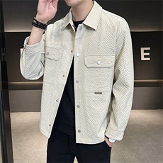 JK2505-P80秋冬新款大码翻领休闲外套夹克控129，男装夹克，星座109