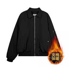 秋季新款纯色宽松休闲翻领拉链夹克廓形百搭复古工装外套潮，男装夹克，星座516A