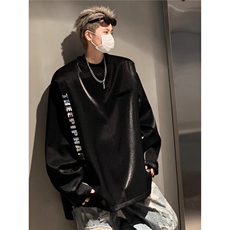 潮流气质ins百搭新款慵懒长袖卫衣日系原宿流行简约文艺时尚，男装卫衣，星座506A