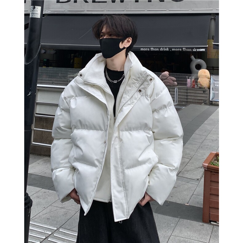 美式羽绒棉服男款冬季高街假两件棉衣外套潮牌炸街立领棉衣p93,男装棉衣,电商C307