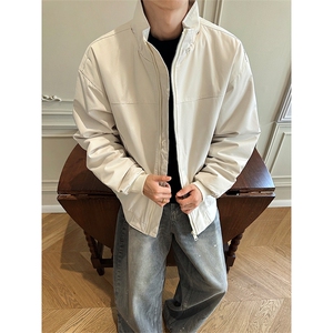 美式休闲立领棉衣纯色百搭户外工装加厚棉服百搭外套MF3665-特P62图片
