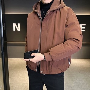 标50绒 冬季男士连帽假两件羽绒服休闲加厚外套 B338-8538-P215图片