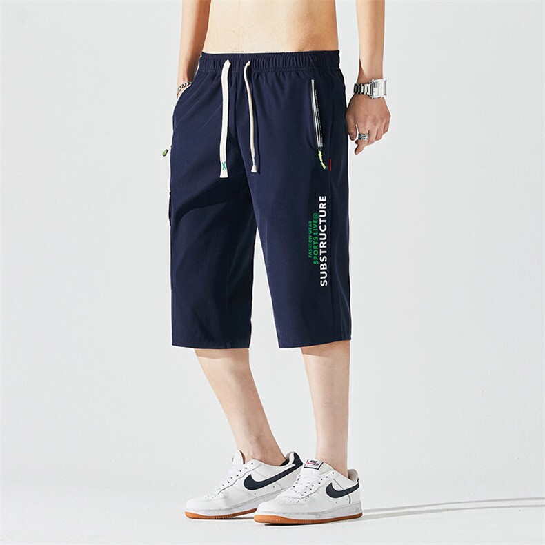 2025夏季新款男士七分裤时尚休闲马裤潮流男裤子KZ1077-P28,男装休闲裤,星座217-4
