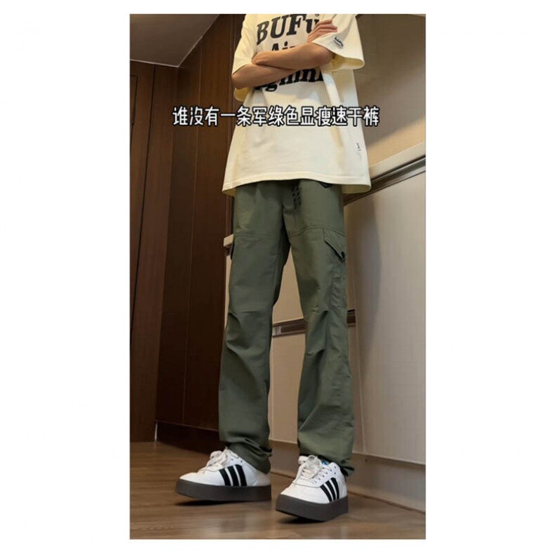 现货批价32YK86006美式机能风速干工装裤男潮牌褶皱设计感,男装工装外套,电商A086-1