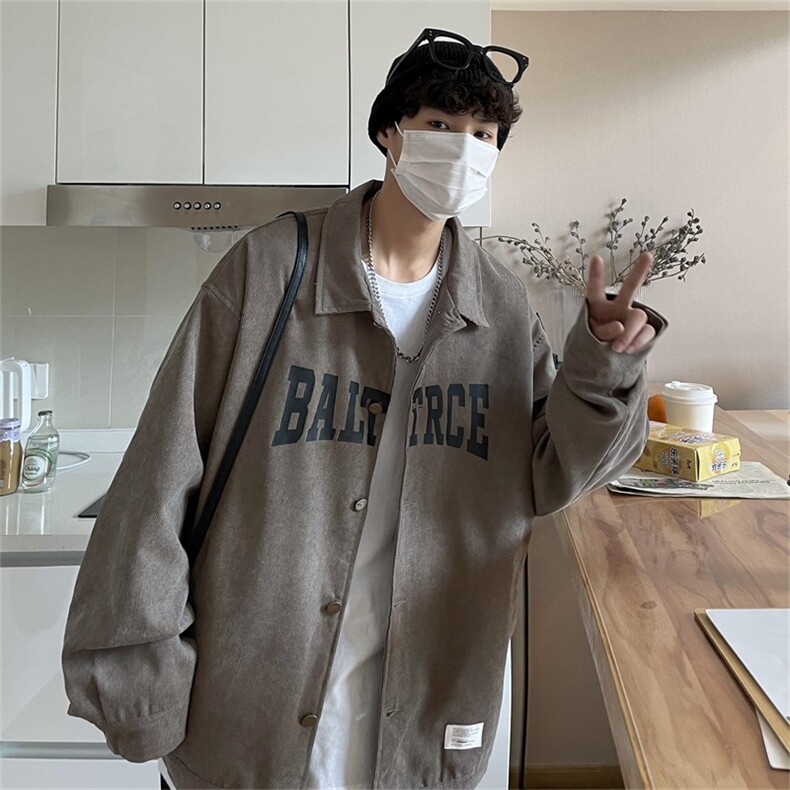 春秋季百搭休闲宽松灯芯绒夹克男士JK155-P60,男装夹克,星座1204