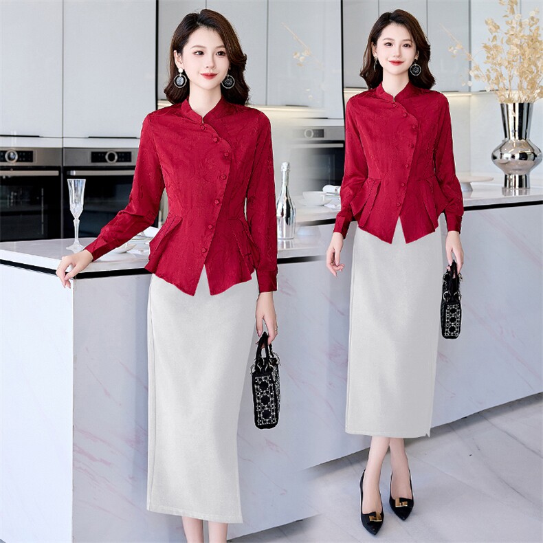喜婆婆婚宴装春季妈妈礼服平时可穿婚礼穿搭高贵年轻洋气裤子套装，女装套装/套裙，时尚俏佳人