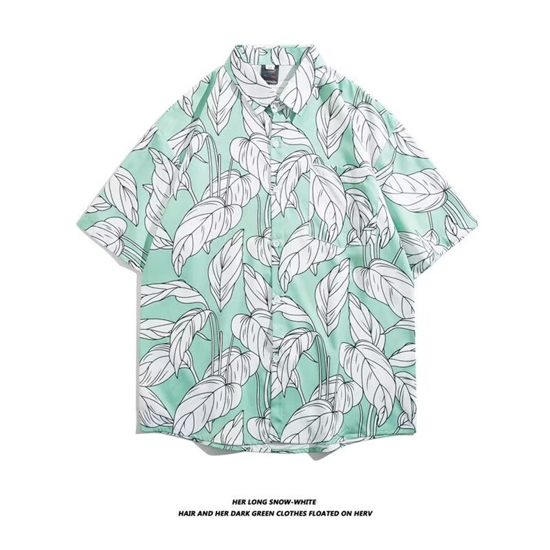 青春流行日常潮流新款标准慵懒五分袖衬衫C3119P26,男装衬衫,星座1116-2