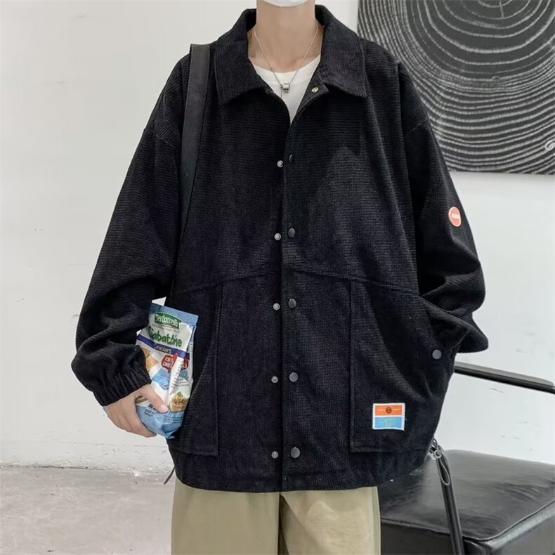2024春秋季华夫格外套男新款夹克宽松ins潮牌休闲上衣W6937-P71,男装夹克,星座512-2
