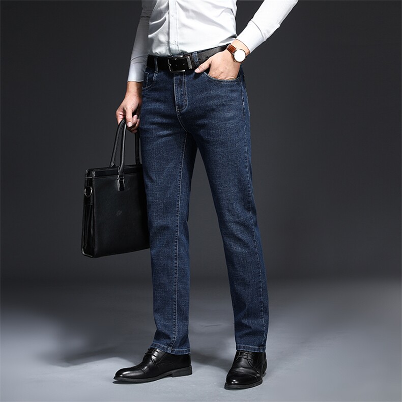 Z2603钱塘2020-2春秋新款时尚商务休闲中年男士牛仔裤P62,男装牛仔裤,钱塘207-2