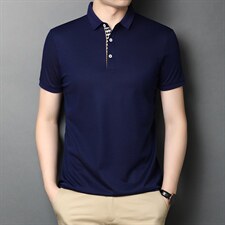 夏季新款短袖T恤男士宽松休闲潮流服饰圆领纯色翻领体恤潮流上衣，男装T恤，电商B212（原钱塘6029）