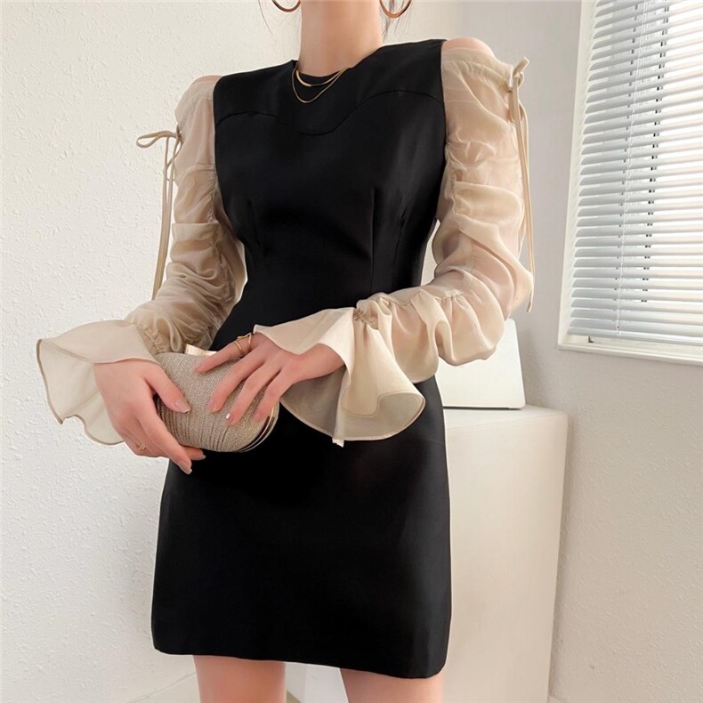 2022#春款 货号6203黑色，米杏S～XL，其它，序儿