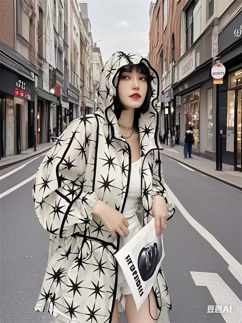 2025时尚简约百搭防晒薄款修身型长袖,女装衬衫,翩雅女装供货