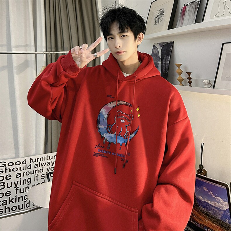 抖音得物供货可提供视频2024春季新款重磅美式卫衣DL1818,男装卫衣,电商A486