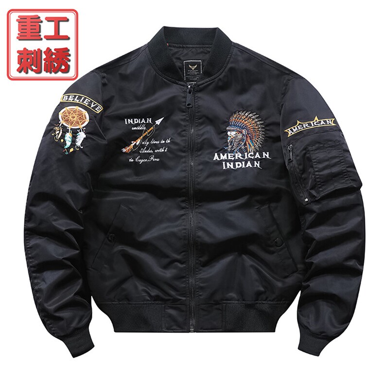 美式潮牌宽松版型飞行服时尚潮牌户外运动休闲加棉,男装夹克,星座210-5(原414-2)