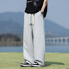 重磅卫裤男士夏季冰丝休闲运动裤夏天男款美式直筒裤Q29108-特P40，男装休闲裤，星座610（原A335）