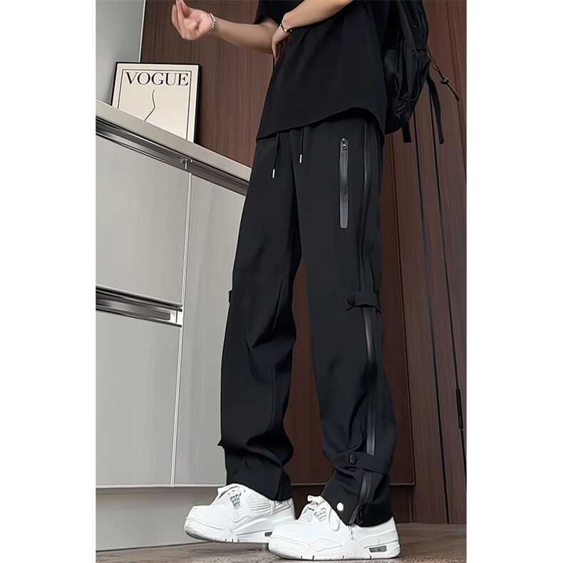 K8021/特P40秋装户外机能防水冲锋裤男开叉拉链休闲裤,男装休闲裤,电商A141