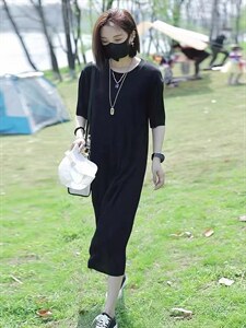 乱压皱休闲裙,其它,斐媞梦