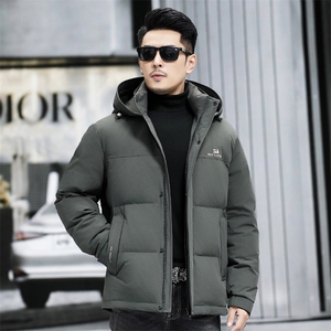 B23965钱塘2020-3连帽休闲冬季厚款新款中年男士羽绒服P298图片