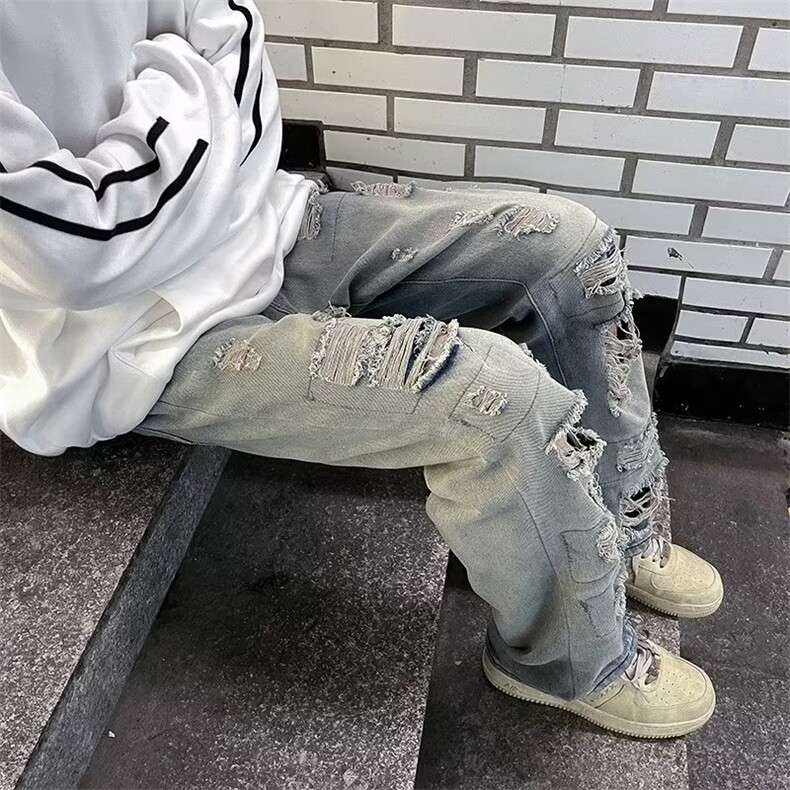 美式牛仔裤男款秋季长裤潮NK824P48,男装牛仔裤,星座1116-2