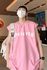 港风直播抖音得物品质男250克重磅纯棉无袖背心T恤T506P28控39，男装背心/马甲，电商C408(原B339-1)