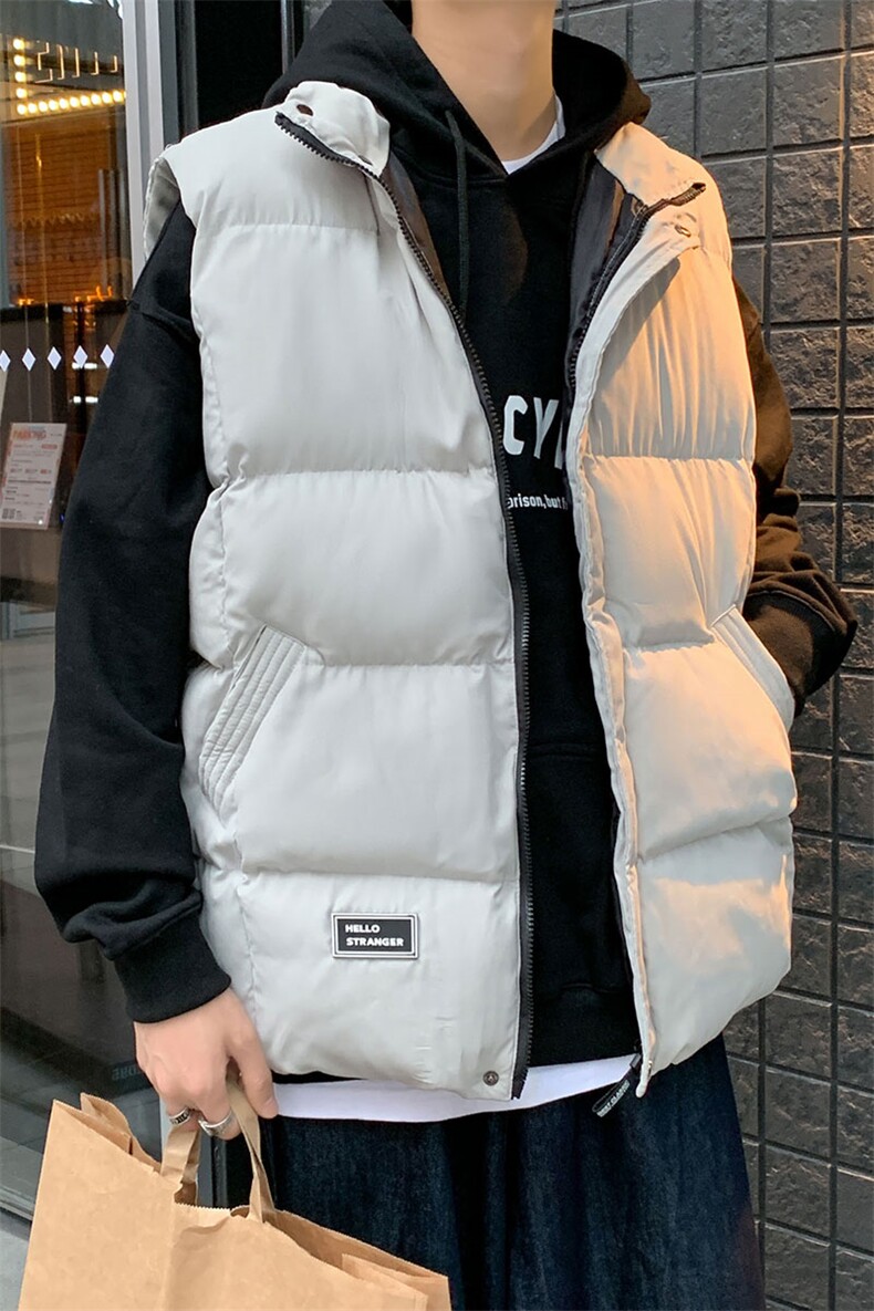 情侣男女同款潮流休闲宽松流行保暖加厚棉马甲B760-P55【特价】,男装棉衣,电商A007