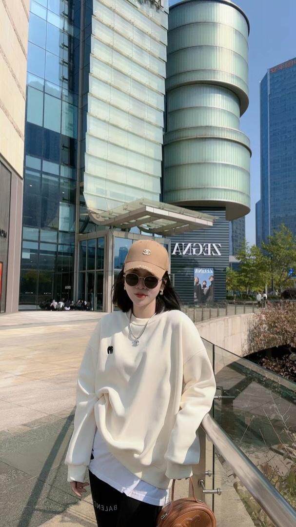 刺绣小象百搭款卫衣，女装卫衣/绒衫，一杭