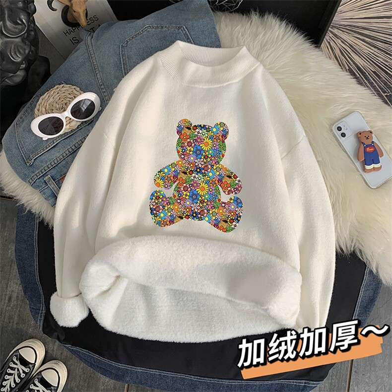 M18222-P45加绒款-P65半高领毛衣男士大码针织衫男毛线衣男,男装针织衫/毛衣,电商A040