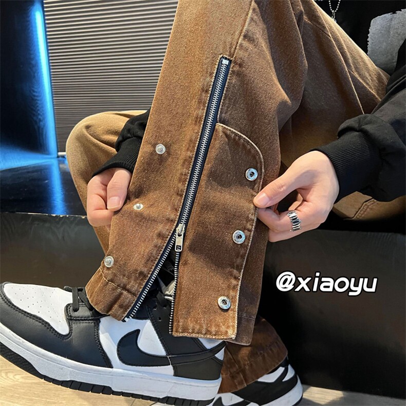 XZ616秋季新款高街拉链复古牛仔裤TY375P65控78,男装牛仔裤,星座512A（原616）