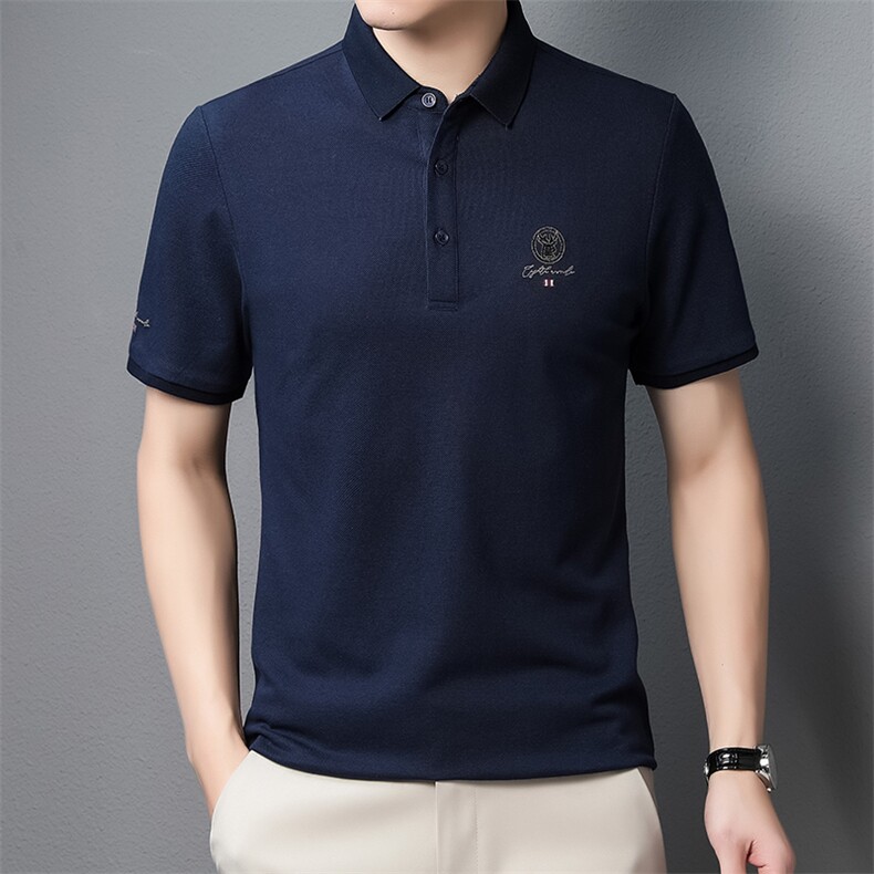 2022男装polo衫体恤衫男士短袖百搭商务翻领夏季新款休闲T恤,男装T恤,电商B212（原钱塘6029）