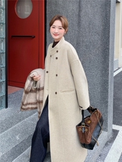 新款《大货》羊绒大衣2B156516P295K458，女装毛呢外套，2B156