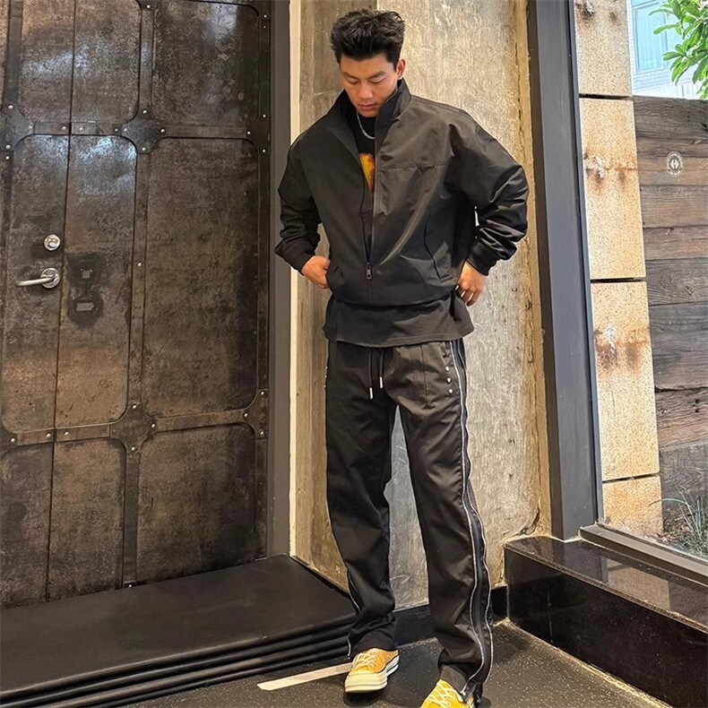 网图有货美式教练硬汉痞帅三防立领飞行员夹克外套男A349-P65,男装夹克,星座1505