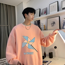 控78假两件毛衣男大码加绒针织衫男毛线衣M80112-P55加绒P70，男装针织衫/毛衣，电商A040