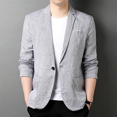 F82307钱塘2020-1中年男士百搭合身休闲时尚简约短袖西服P165，男装T恤，钱塘207-1