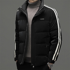 羽绒服男冬季新款中年男士立领休闲上衣2023新款加厚保暖男装外套，男装羽绒服，电商B212（原钱塘6029）