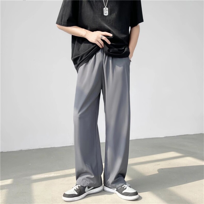 夏季休闲裤子韩版潮流宽松直筒裤男阔腿拖地长裤K3304-P22,男装休闲裤,星座512-2